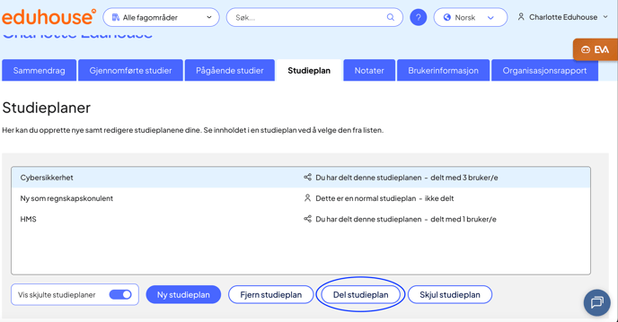 Dele studieplan
