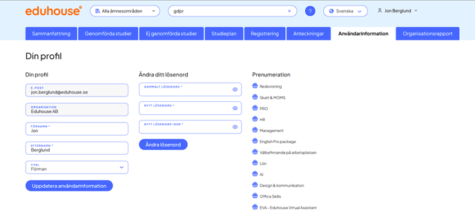 Din profil SWE KB 2