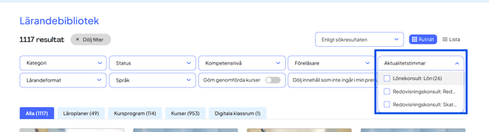 aukt timmar filter SWE KB