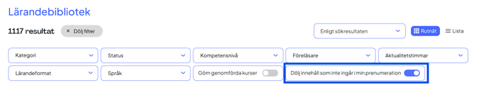 dölj innehåll som inte ingår SWE KB