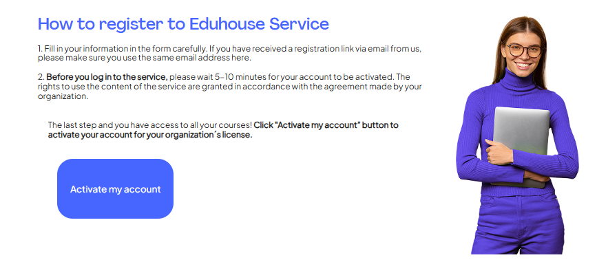 How to register and sign in for students