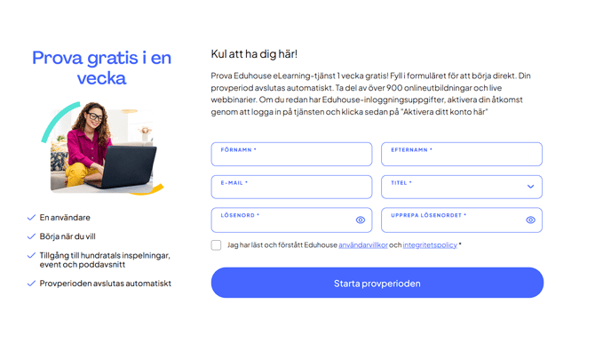 skapa provperiod SWE KB-1