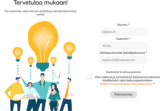 A group of people with light bulbs

Description automatically generated